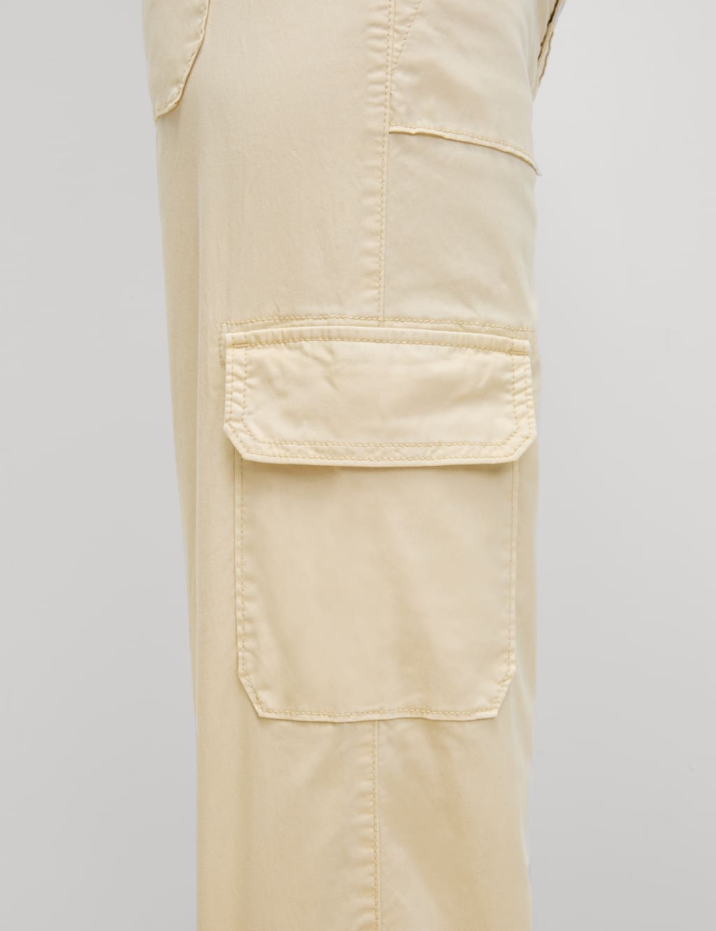 Lyocell Rich Cargo Straight Leg Trousers 3 of 6