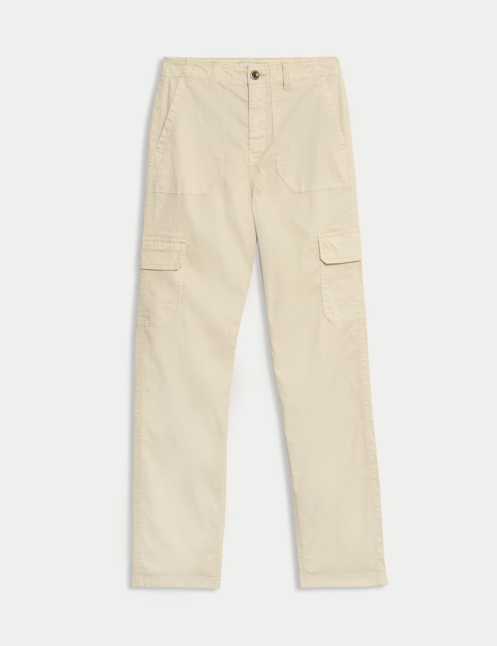 Lyocell Rich Cargo Straight Leg Trousers 2 of 6