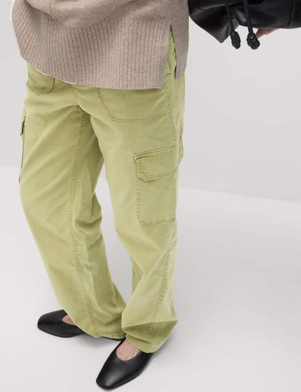 Lyocell Rich Cargo Straight Leg Trousers 6 of 6