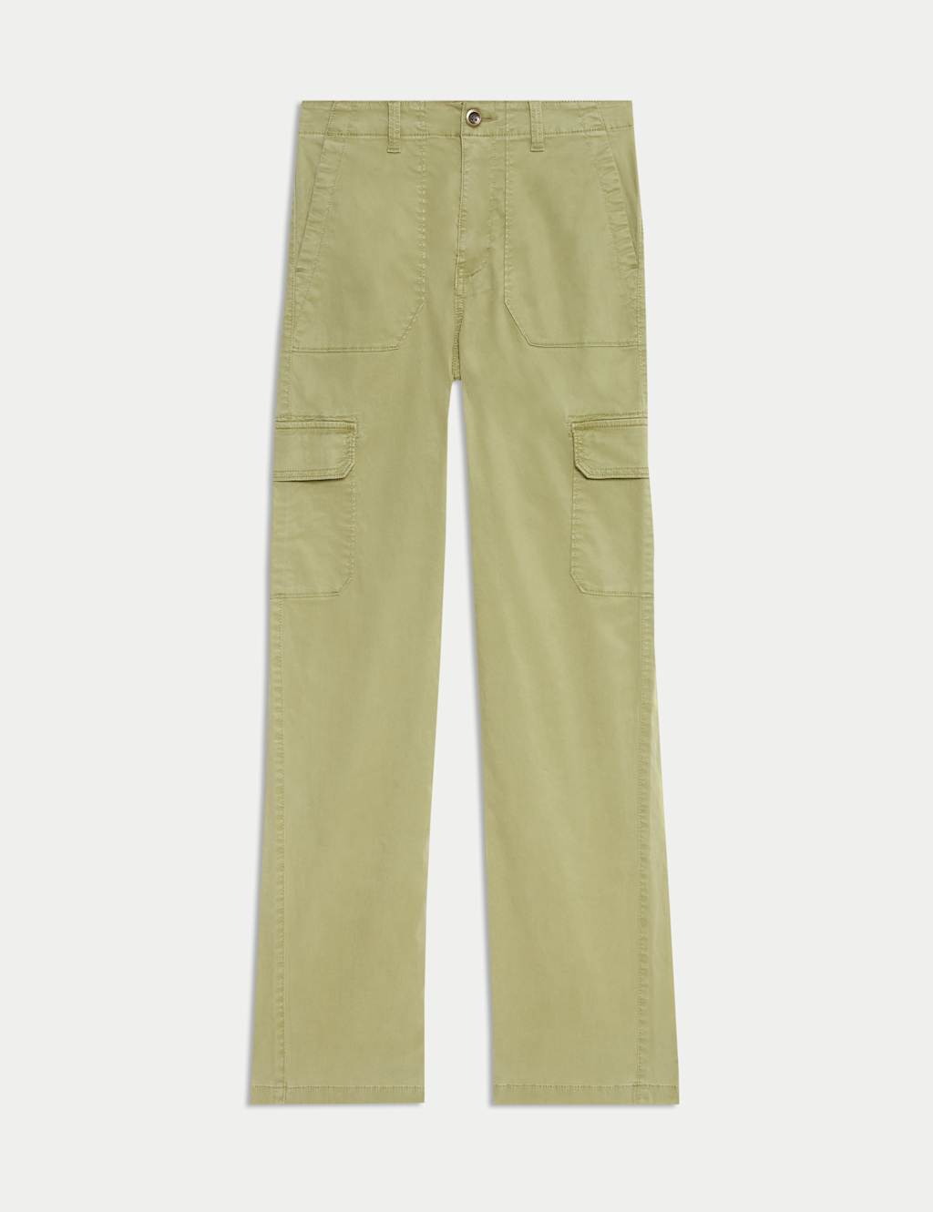 Lyocell Rich Cargo Straight Leg Trousers 2 of 6