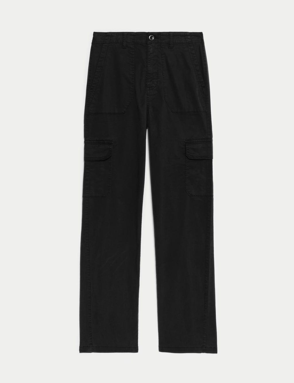 Lyocell Rich Cargo Straight Leg Trousers 2 of 6