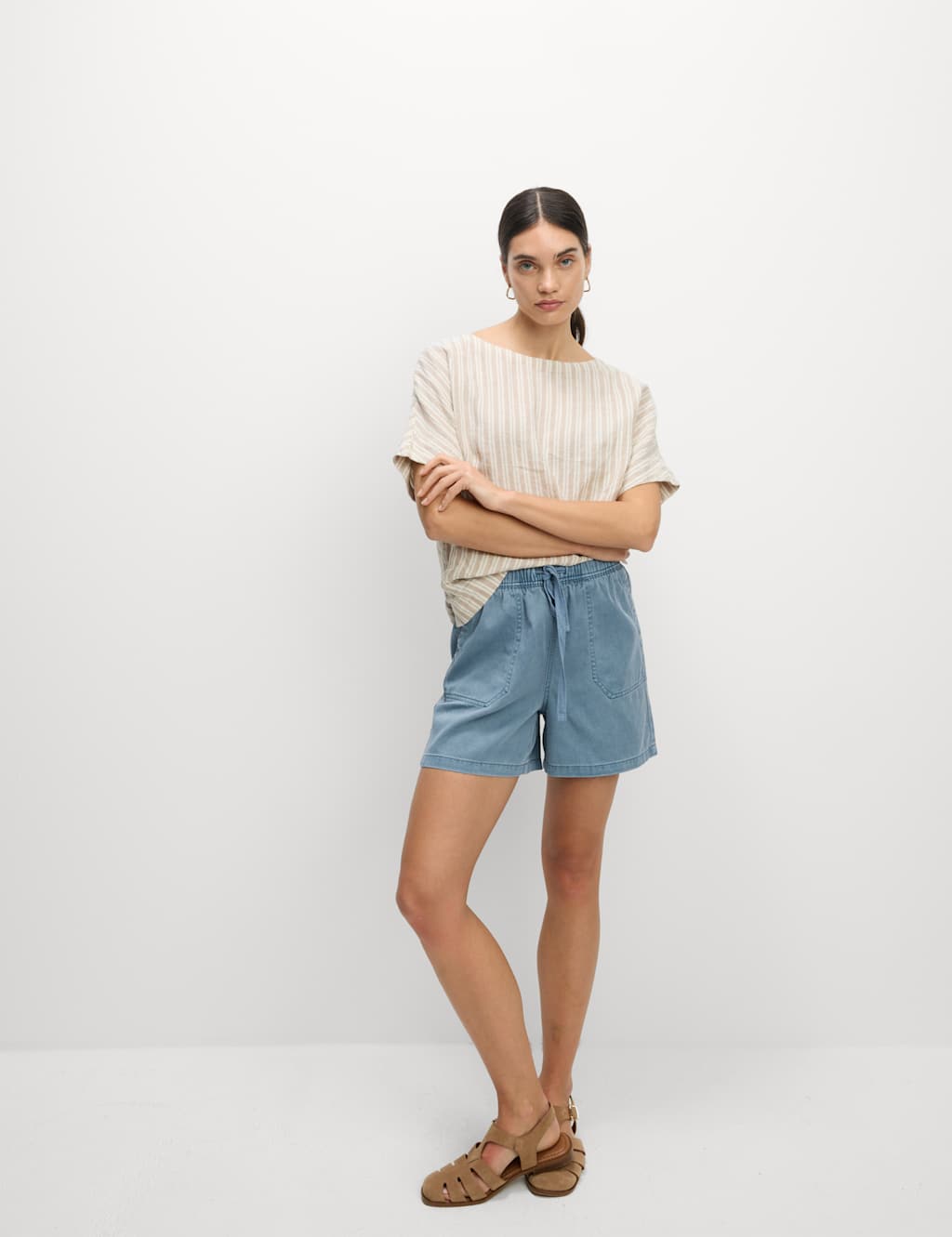 Cotton Blend Garment Dye Shorts 3 of 5