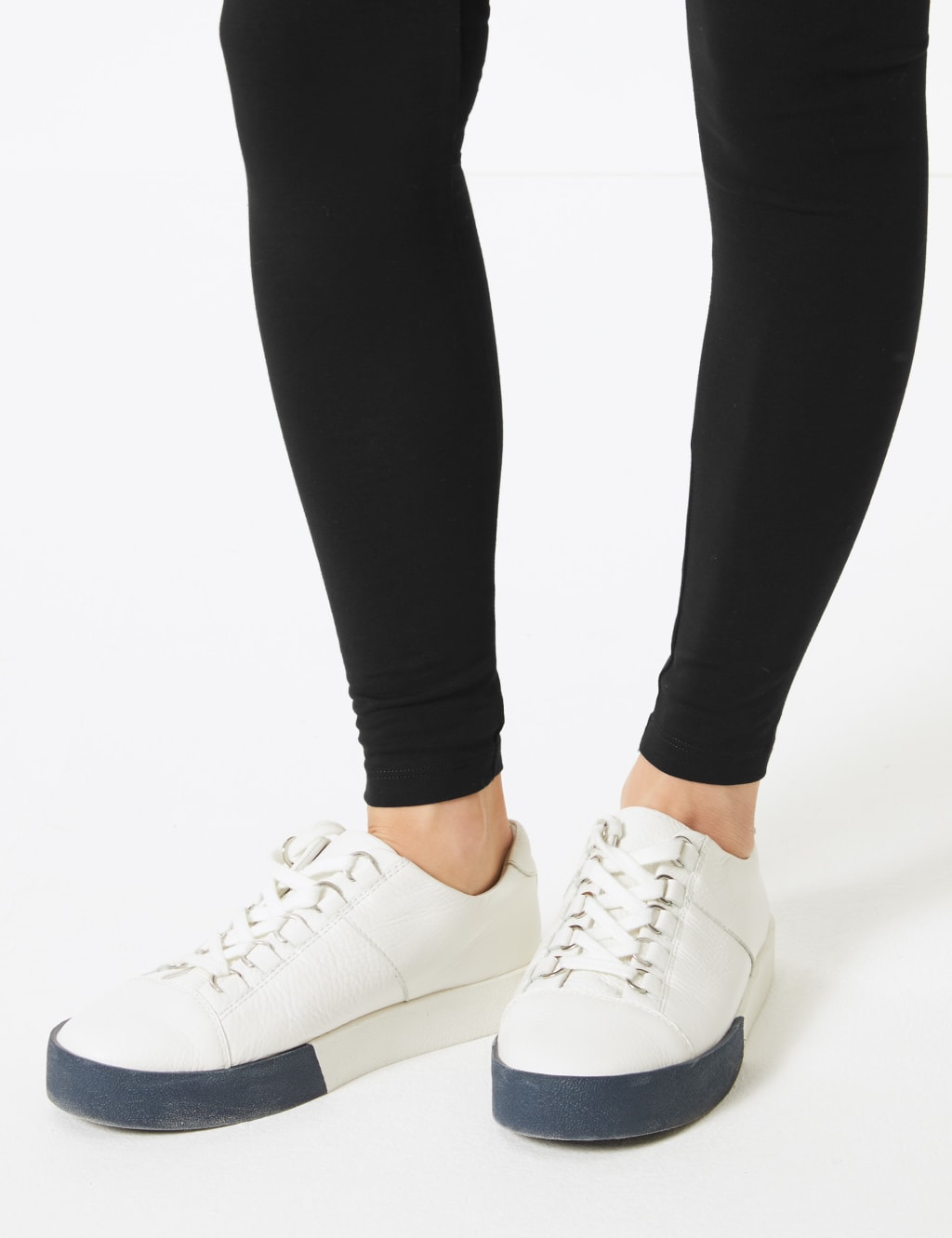 PETITE Cotton Rich High Waist Leggings M S Collection M S