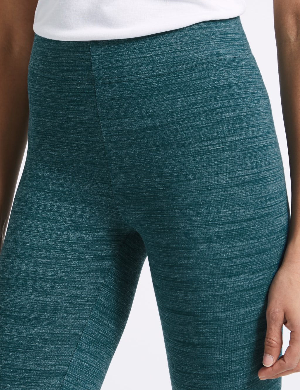 Space Dye Hem Button Leggings 5 of 6