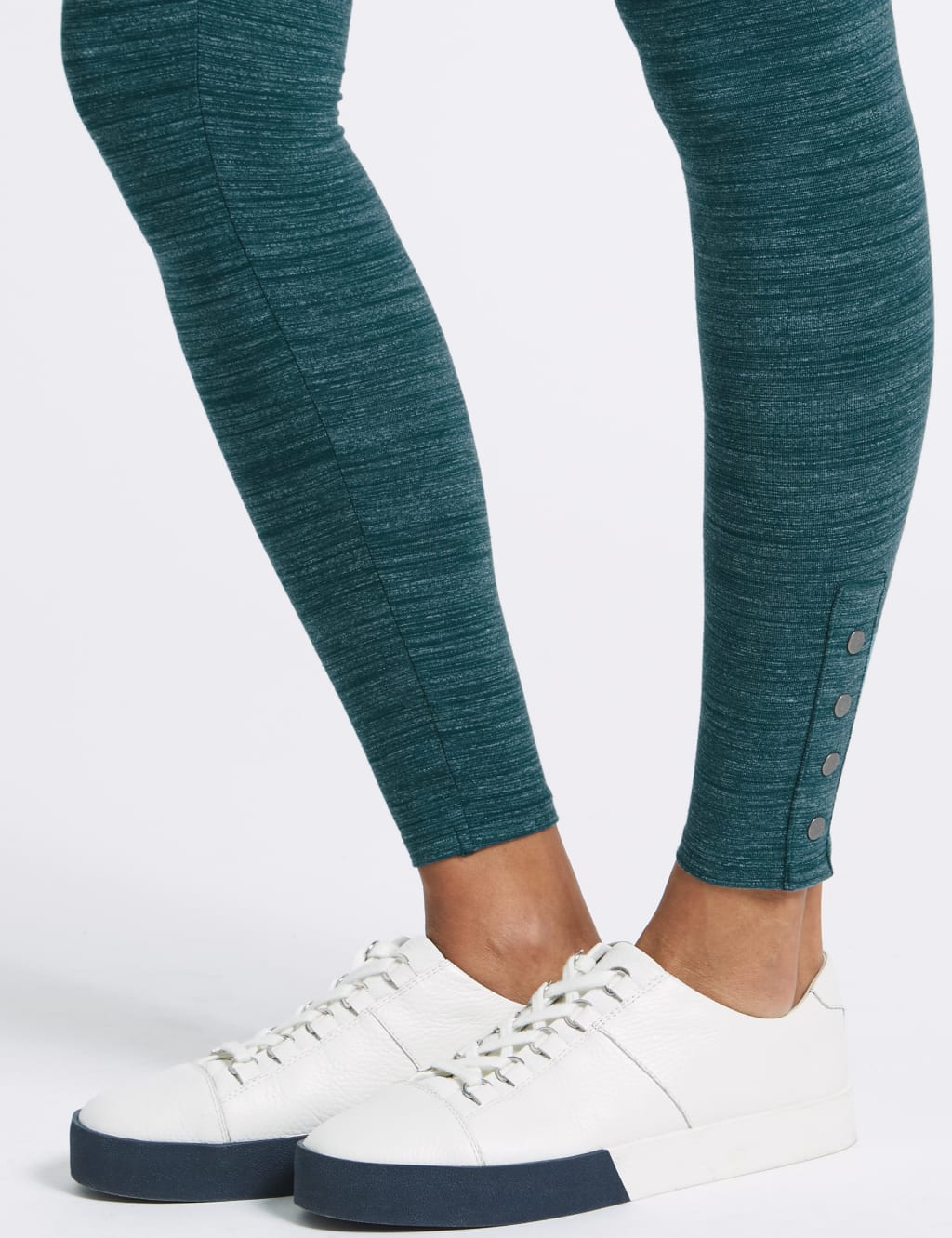 Space Dye Hem Button Leggings 6 of 6