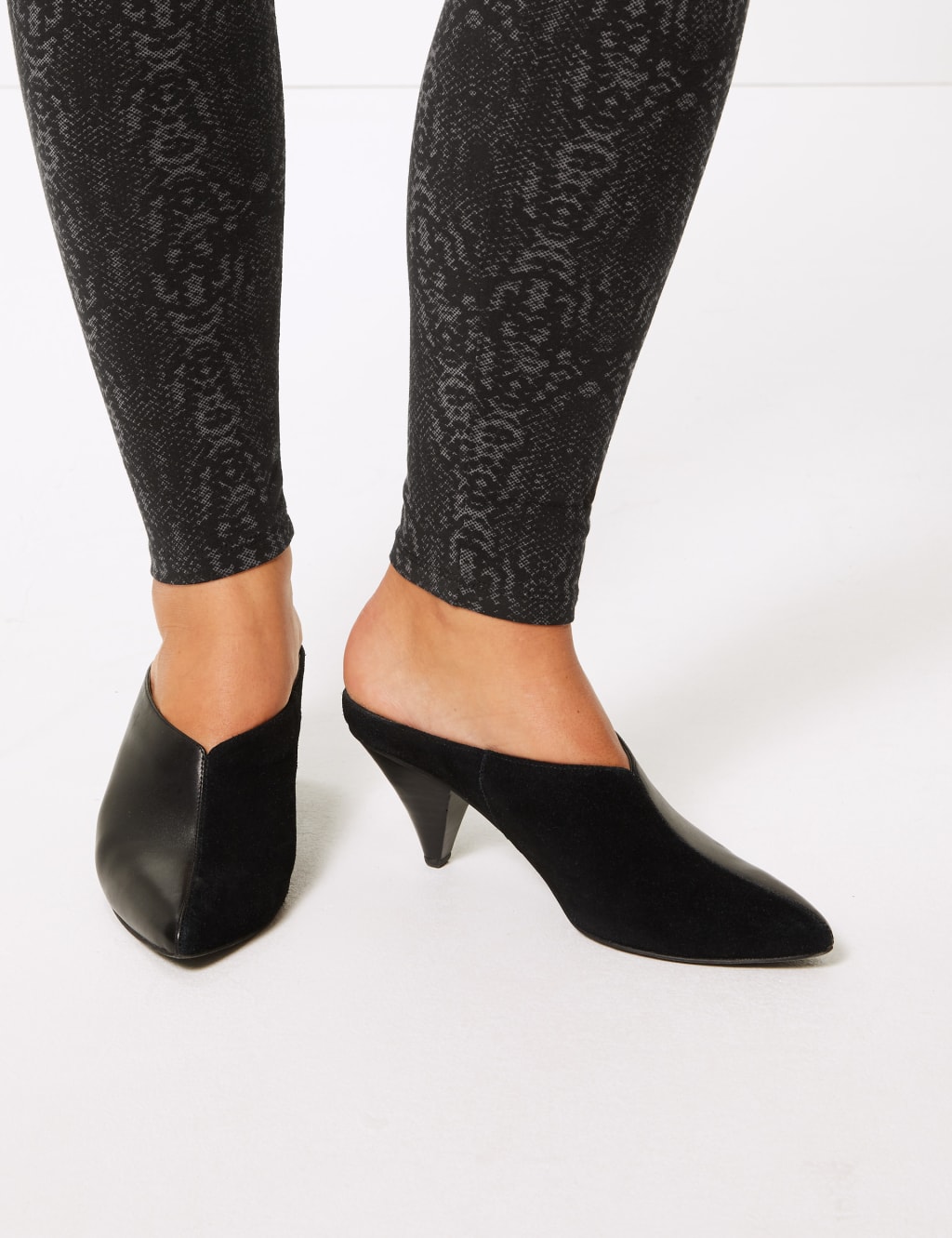 CURVE Animal Print Cotton Rich Leggings 5 of 5