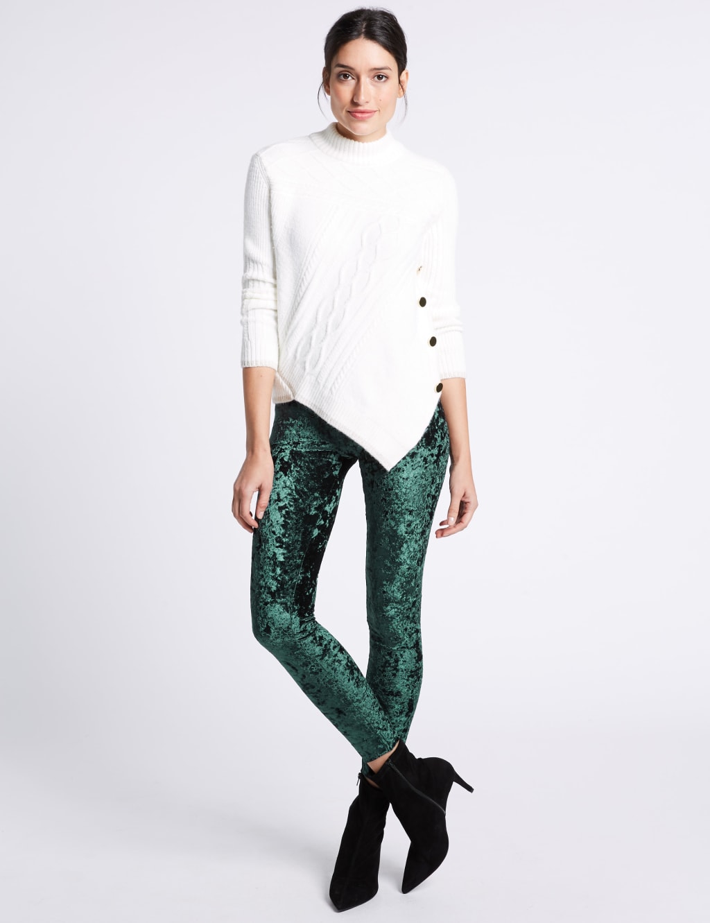 M&s velvet leggings shop