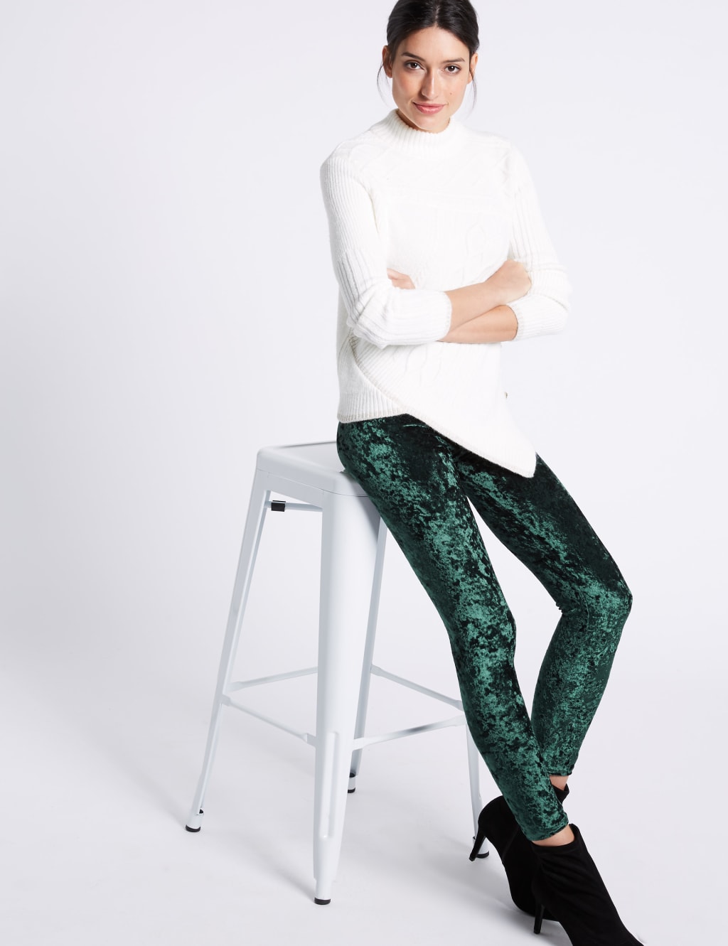M&s velvet leggings shop