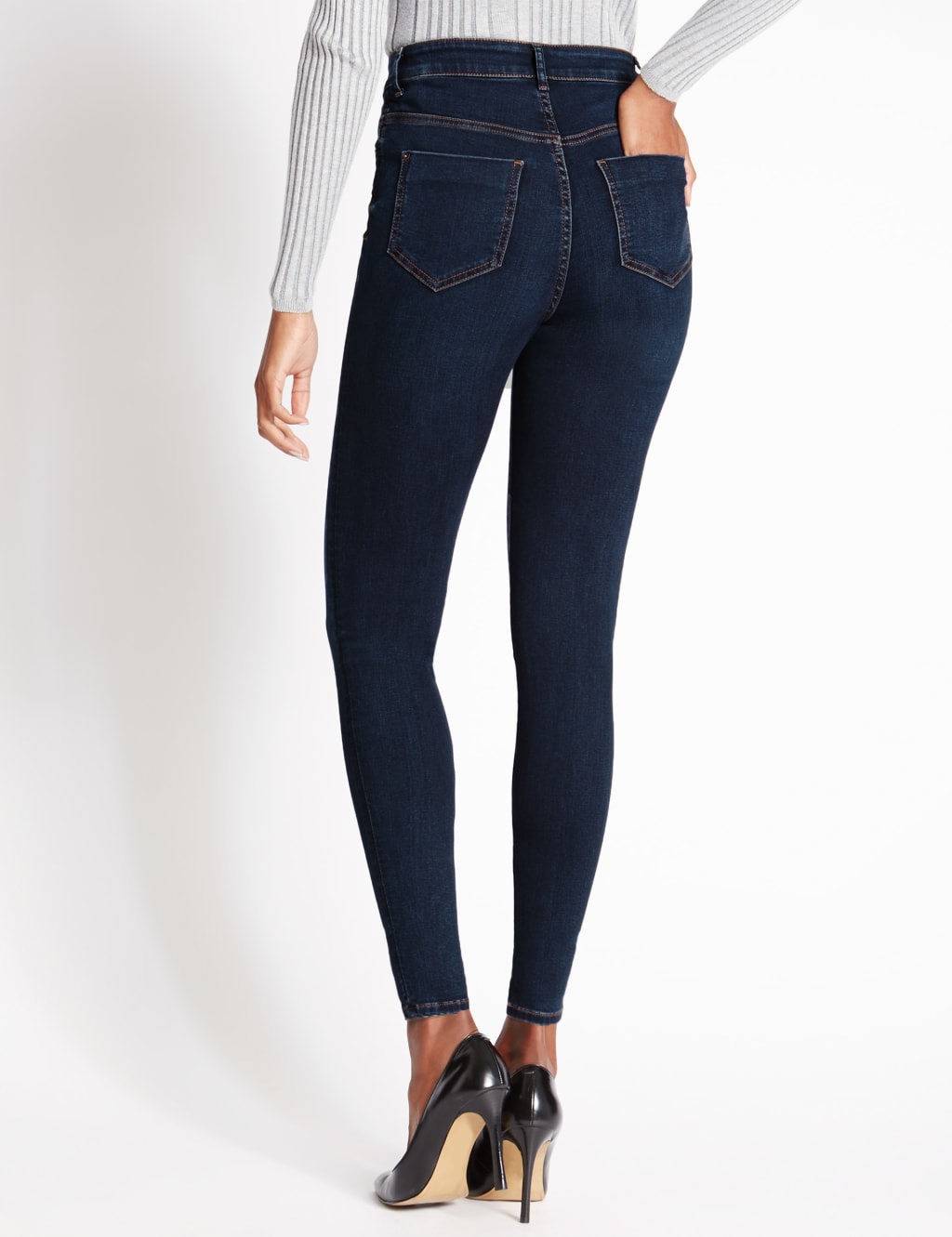 M&s high waist super skinny jeans online
