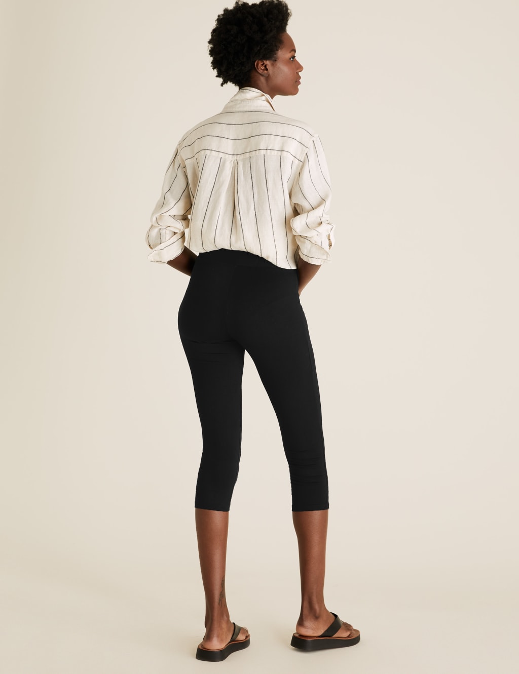 High Waisted Cropped Leggings 4 of 5