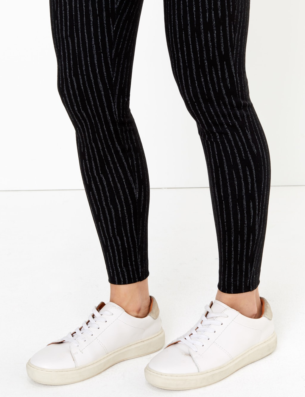 Pinstripe High Waist Leggings 5 of 5