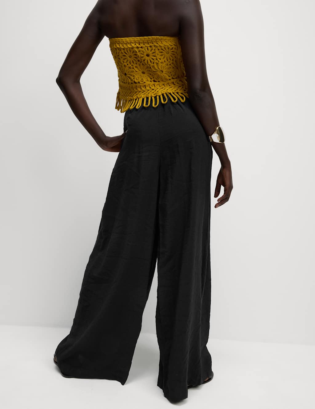 Pleated Palazzo Trousers 4 of 5