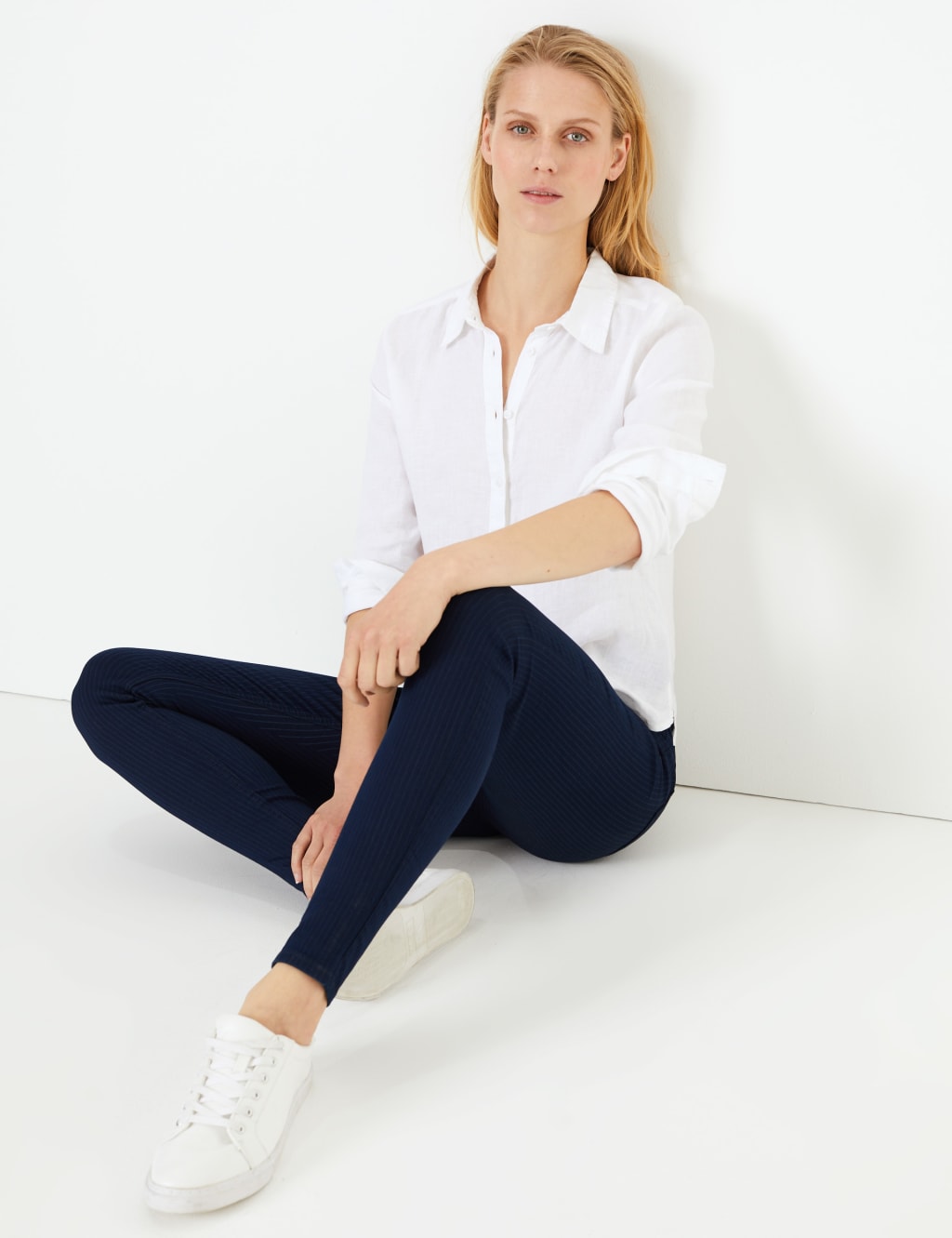 Super Skinny Striped Jeggings 1 of 6