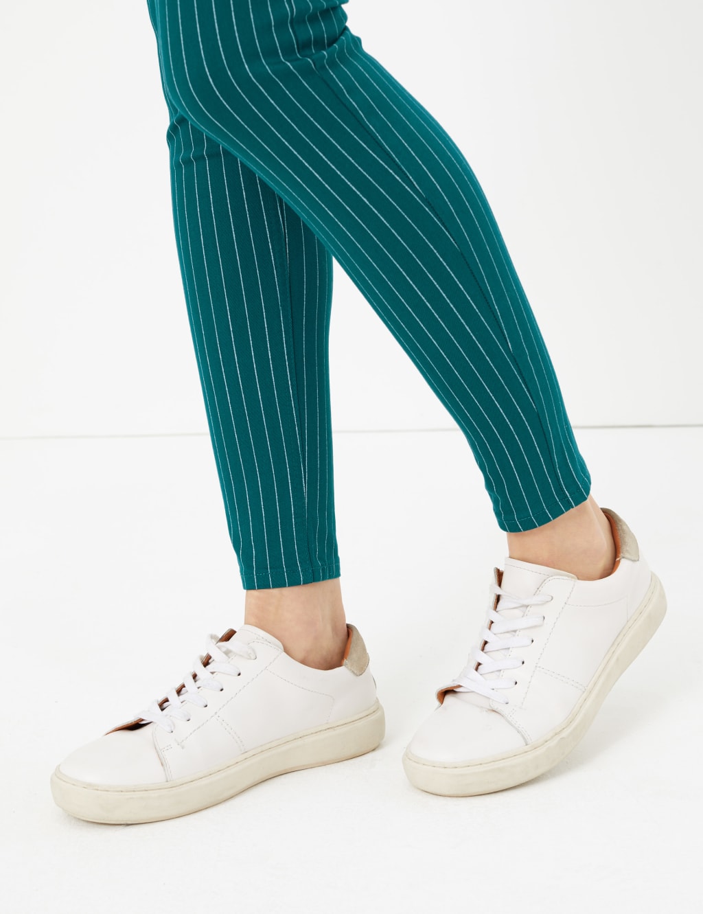 Striped High Waisted Jeggings M S Collection M S