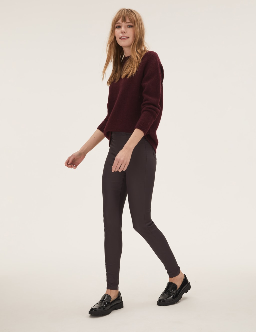 M&s high rise jeggings top