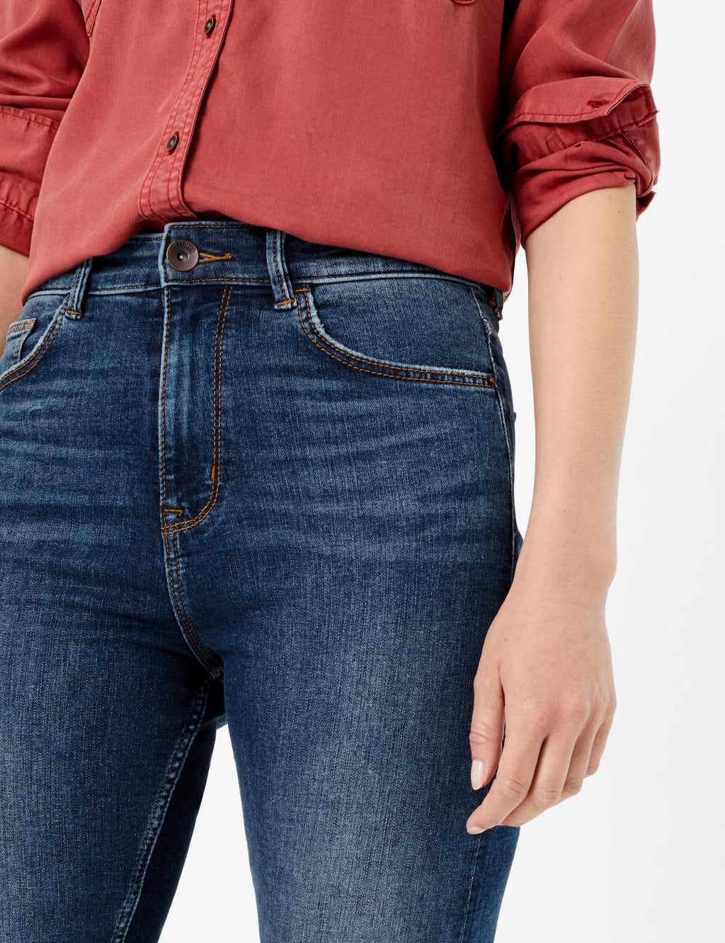 High waist super skinny jeans m&s best sale