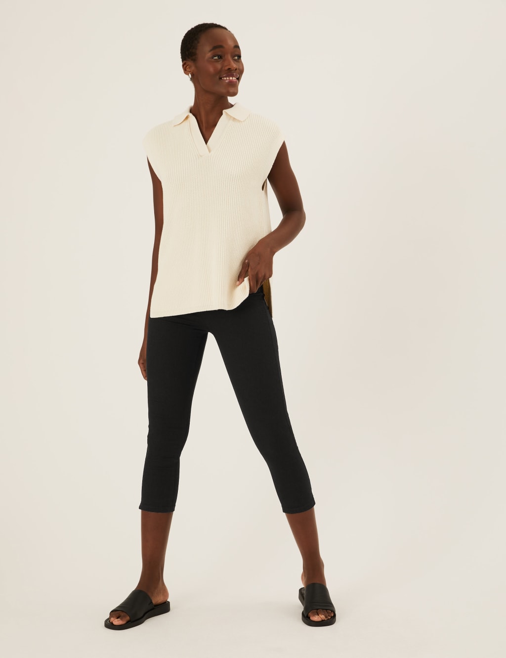 High Waisted Cropped Jeggings 3 of 6