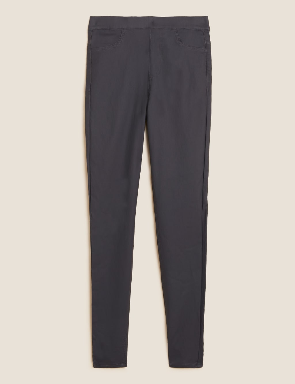 Coated High Waisted Jeggings M S Collection M S