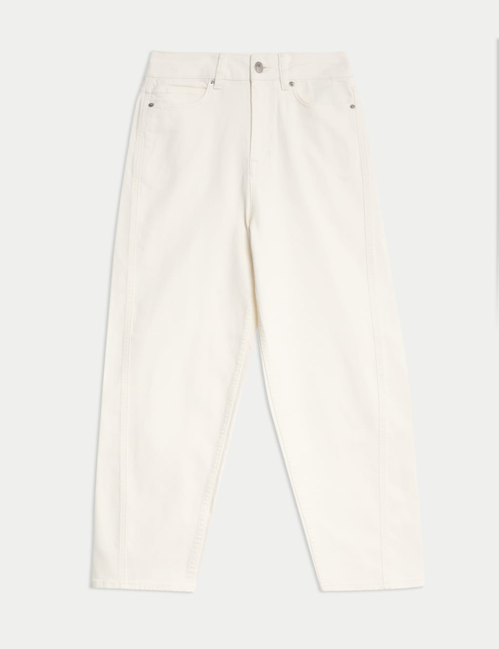 High Waisted Carrot Leg Ankle Grazer Jeans 2 of 5