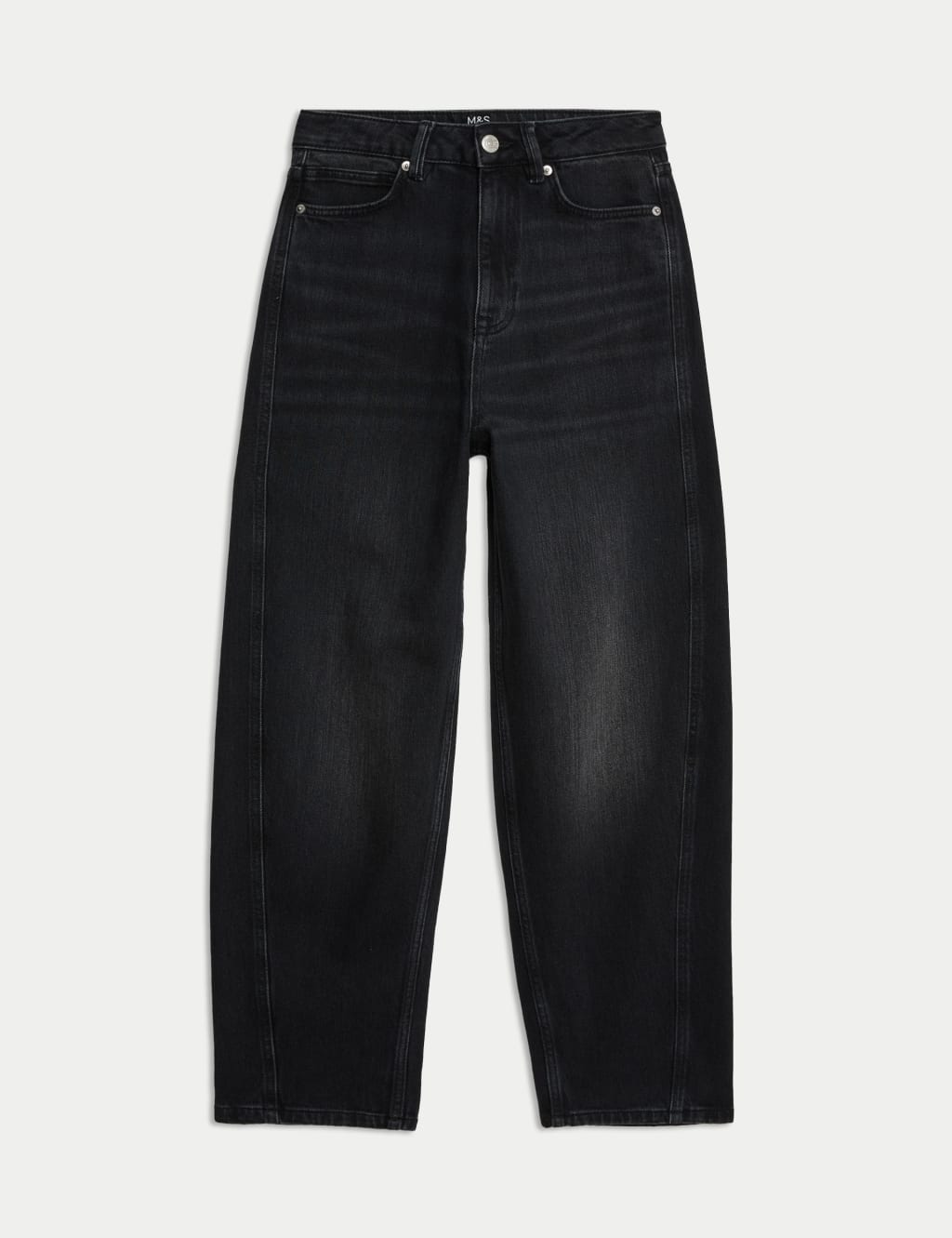 High Waisted Carrot Leg Ankle Grazer Jeans M S Collection M S