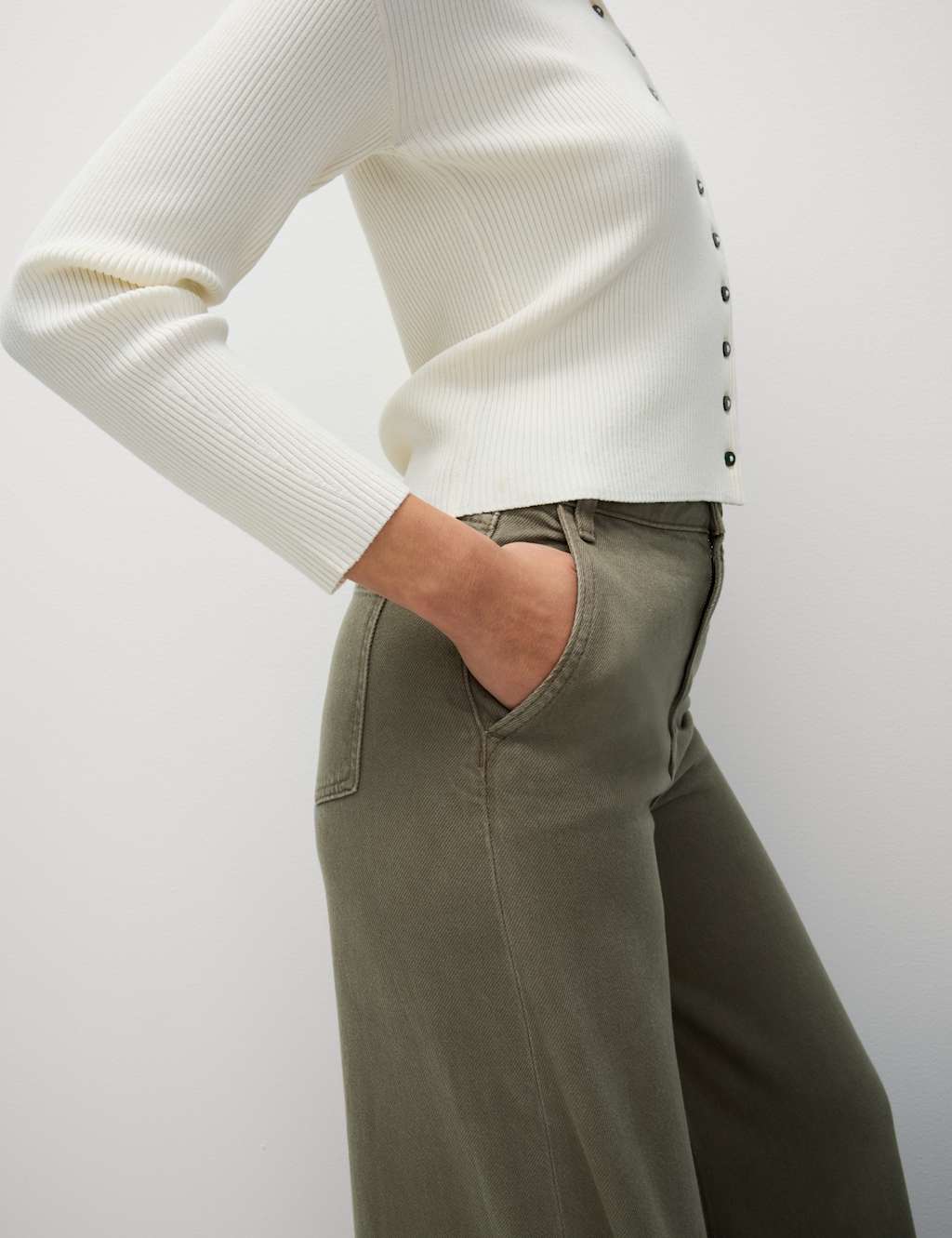 Cotton Rich Palazzo Trousers 5 of 6