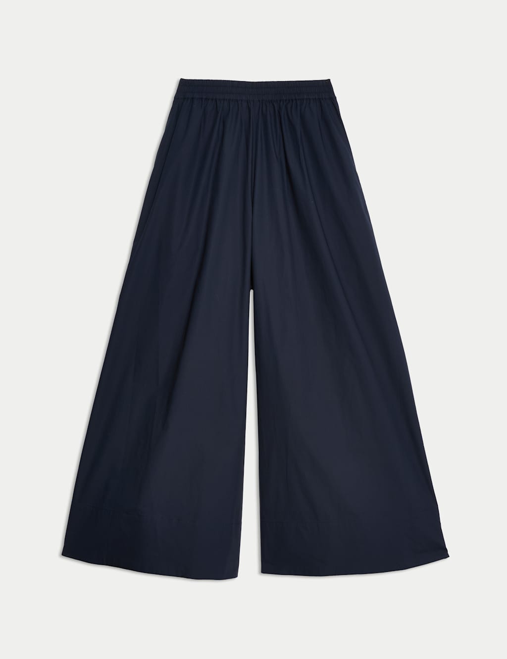 Pure Cotton Palazzo Cropped Trousers 2 of 5