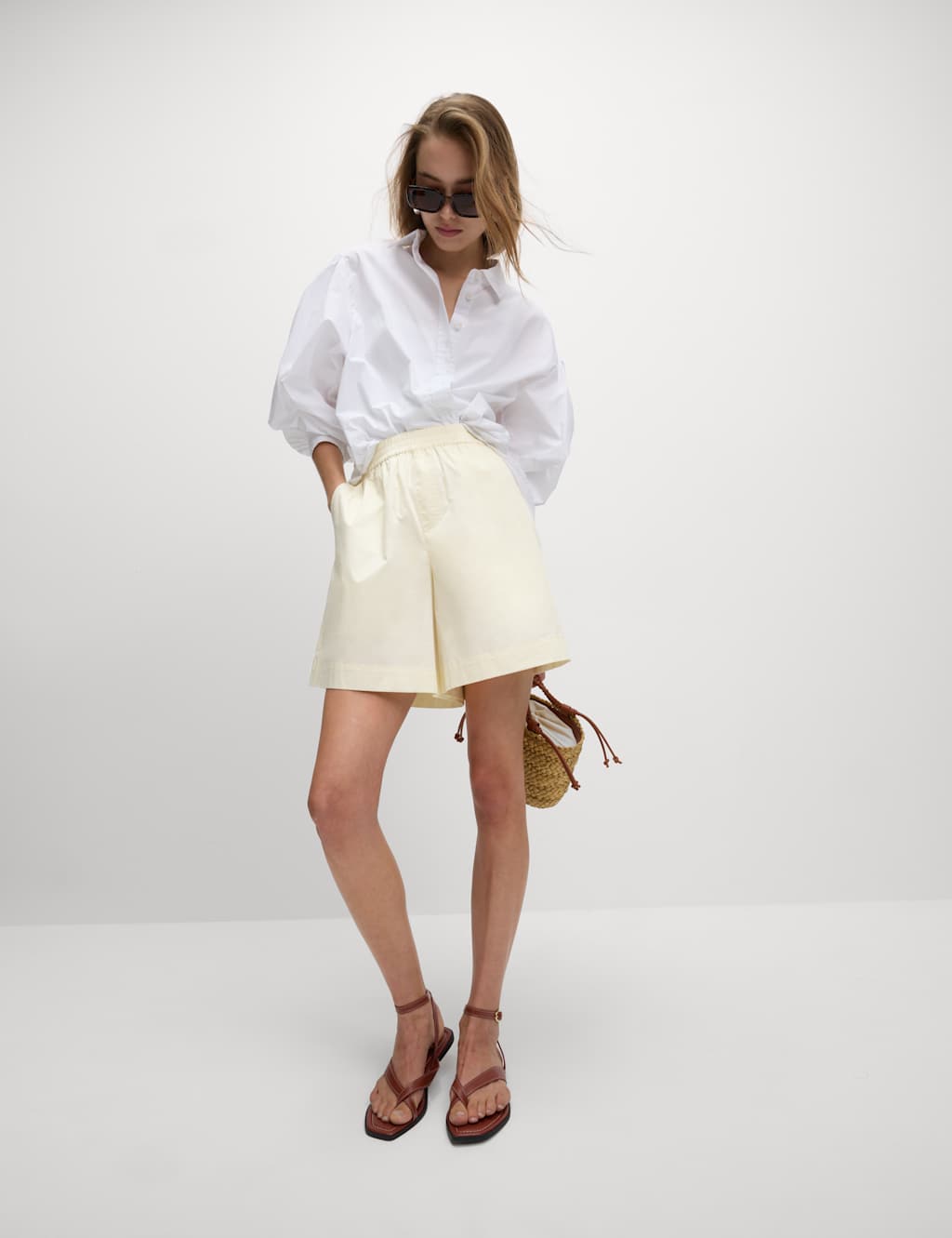 Pure Cotton High Waisted Shorts 4 of 6