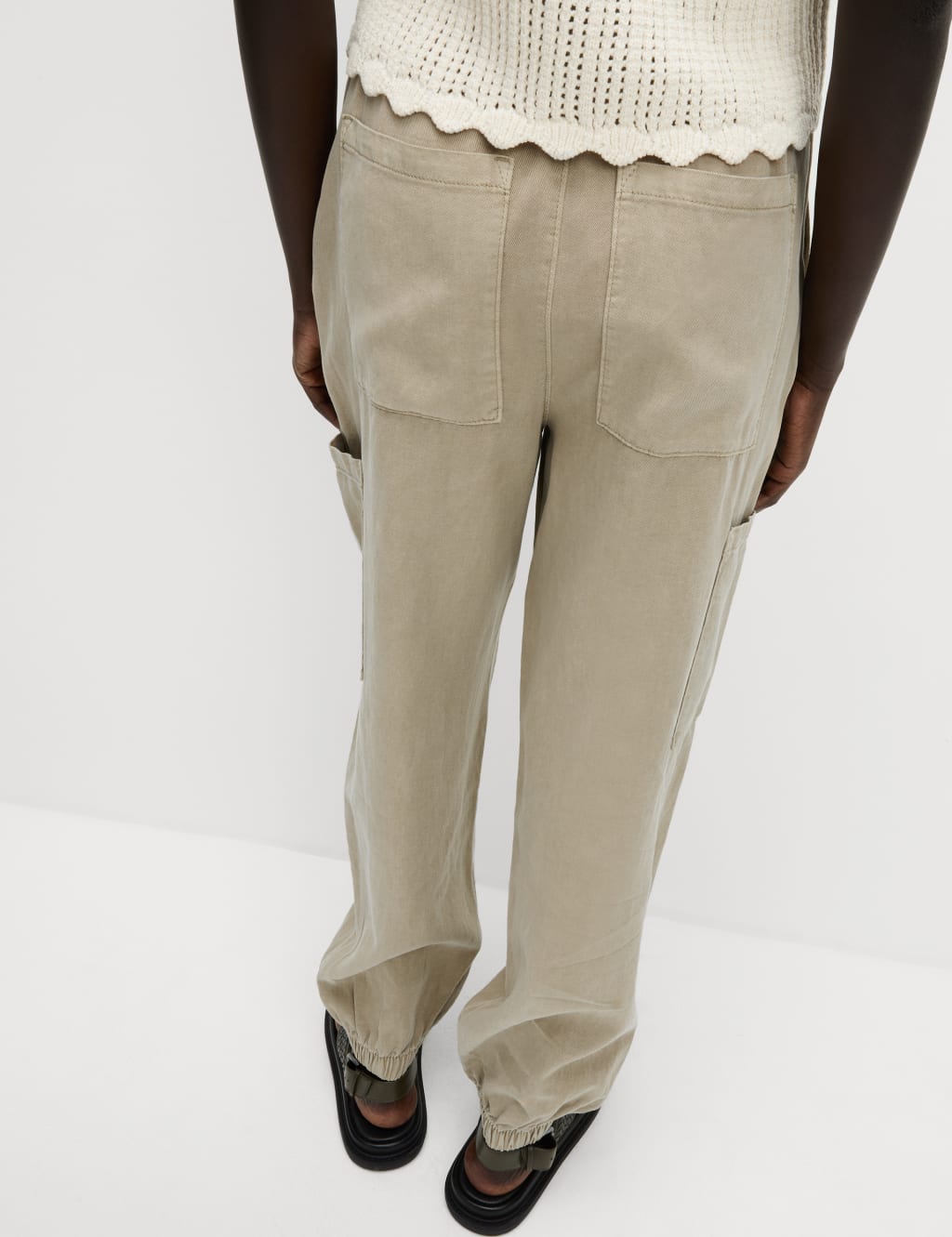 Lyocell Rich Joggers With Cotton & Linen 4 of 6