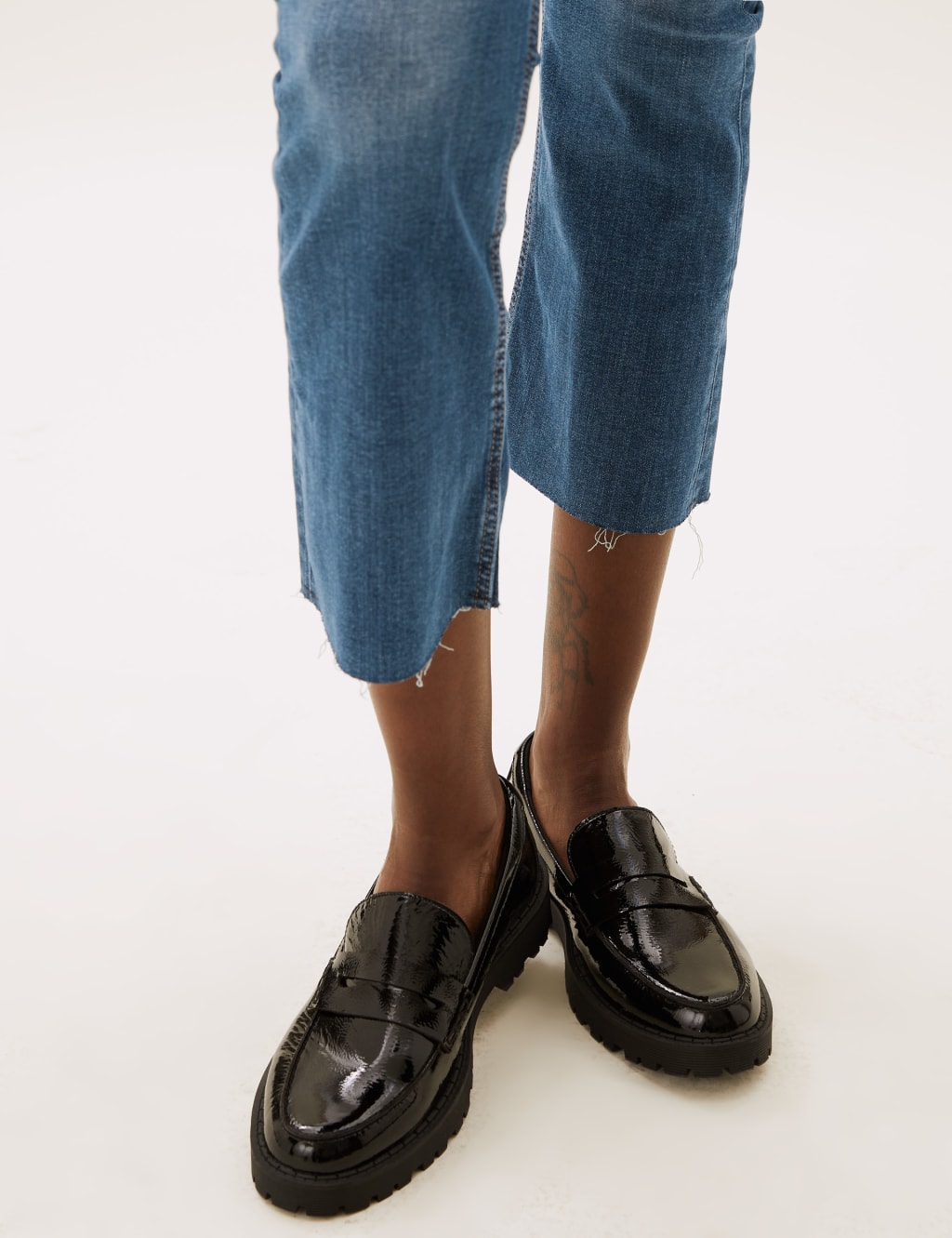 High Waisted Flare Cropped Jeans 4 of 6