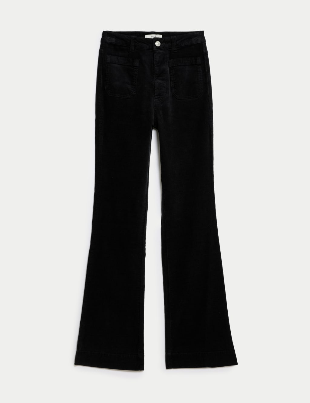 Cord Patch Pocket Tea Dyed Flared Trousers