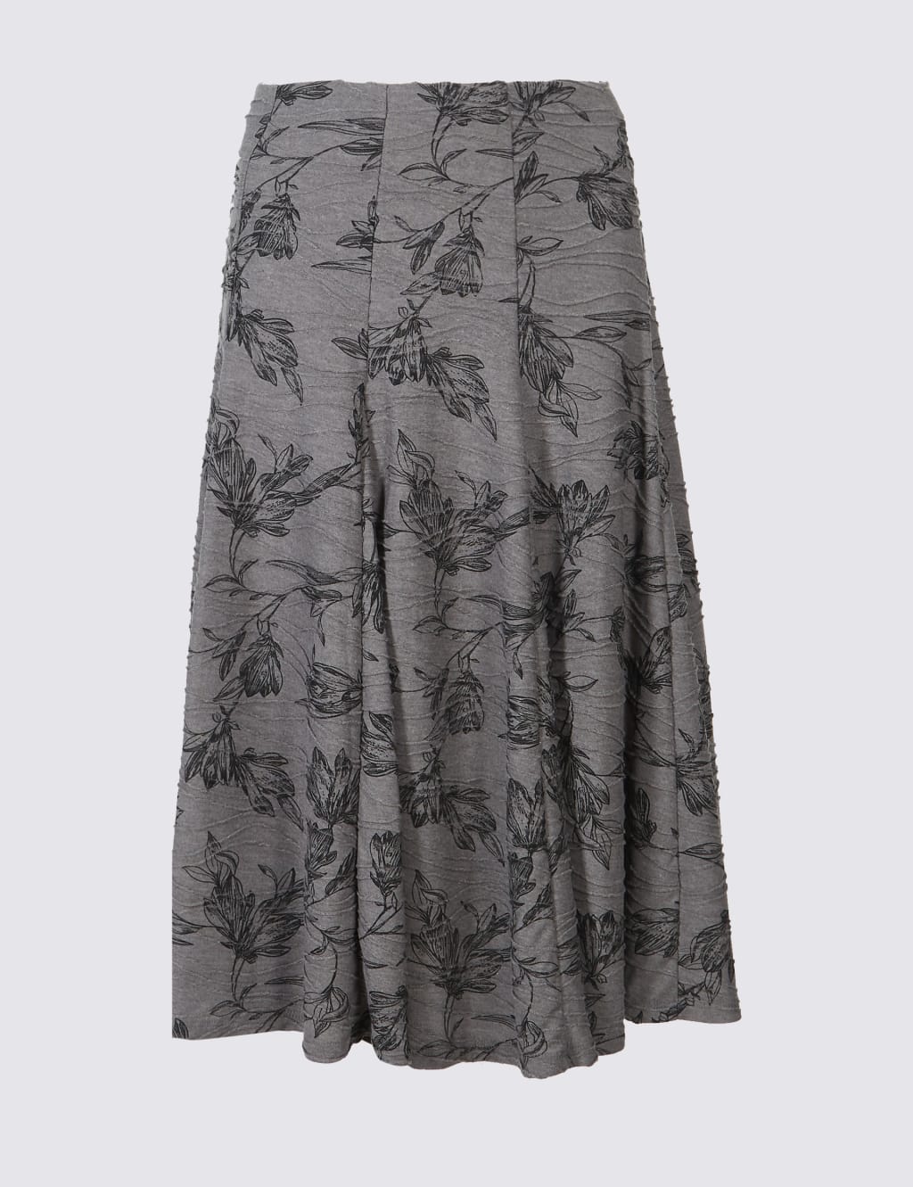 Textured A-Line Midi Skirt 2 of 5