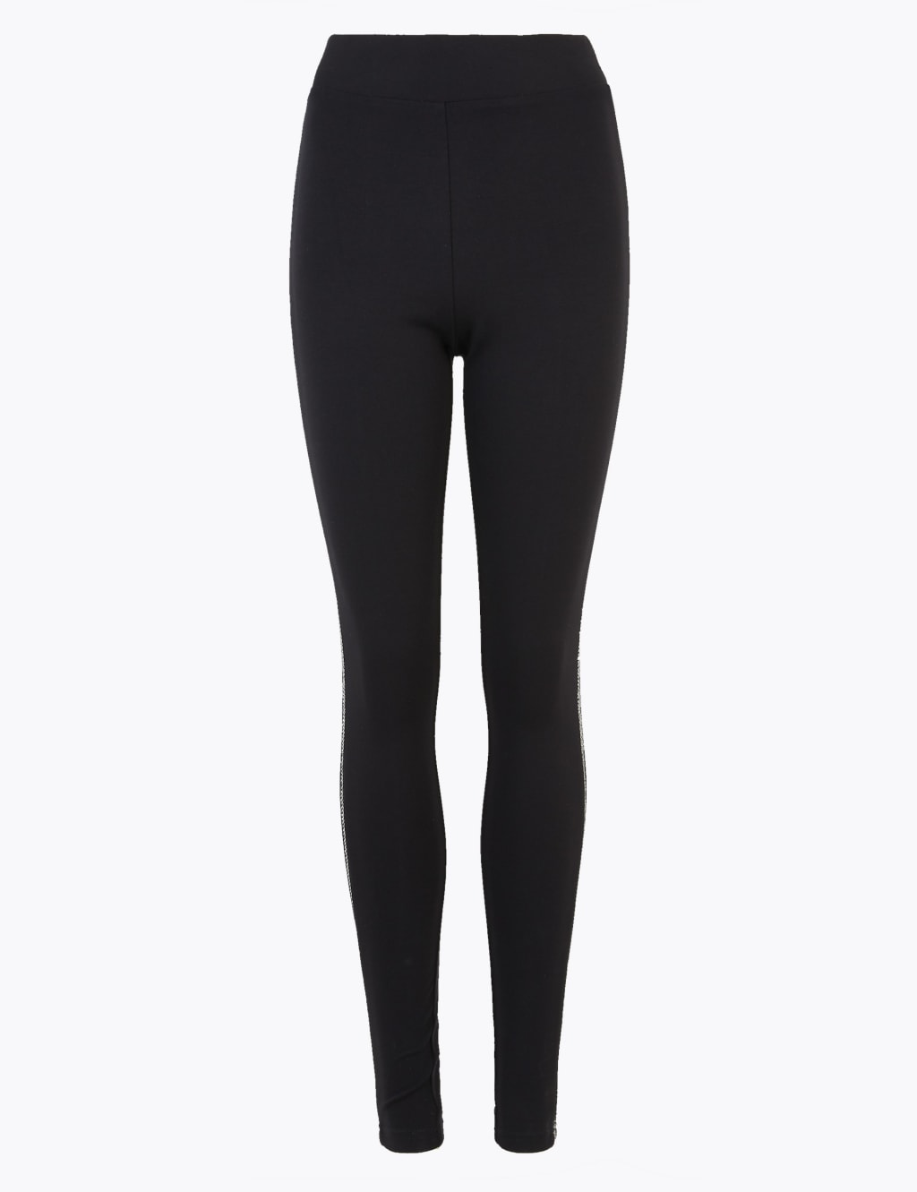 Sequin Side Stripe Ankle Grazer Leggings M S Collection M S