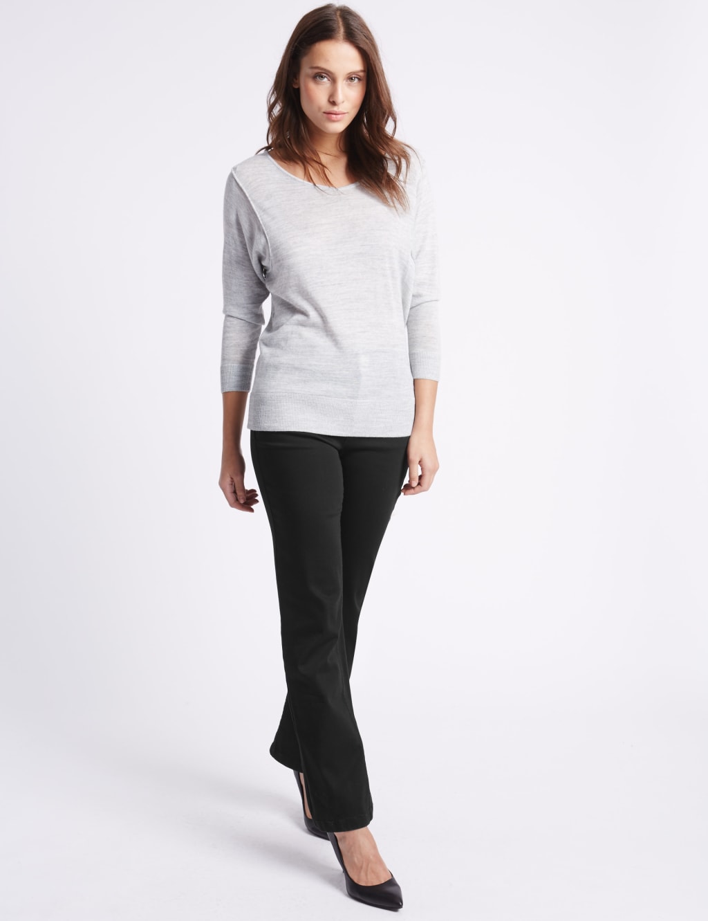 Embellished Roma Rise Straight Leg Jeans 1 of 6