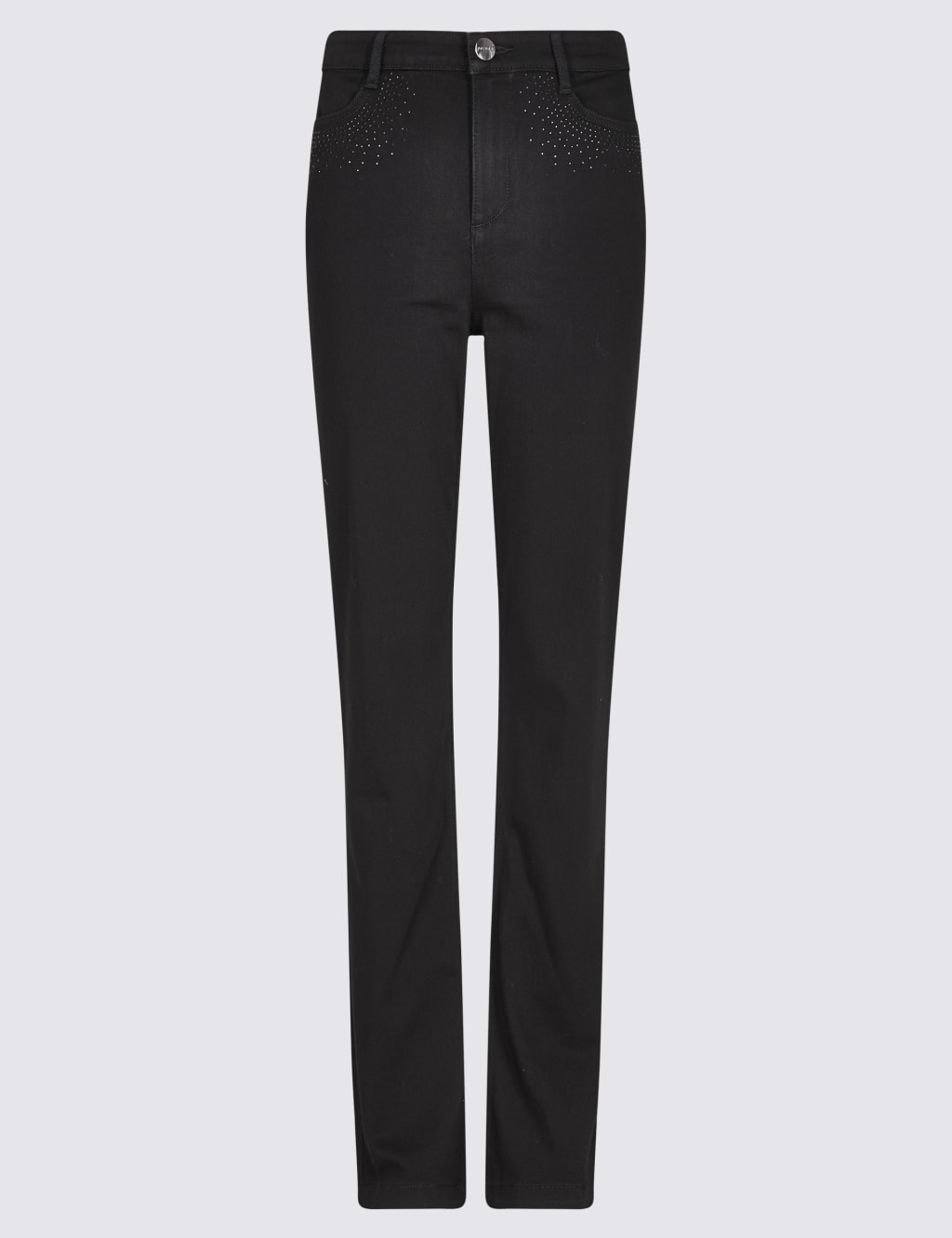 Embellished Roma Rise Straight Leg Jeans 2 of 6