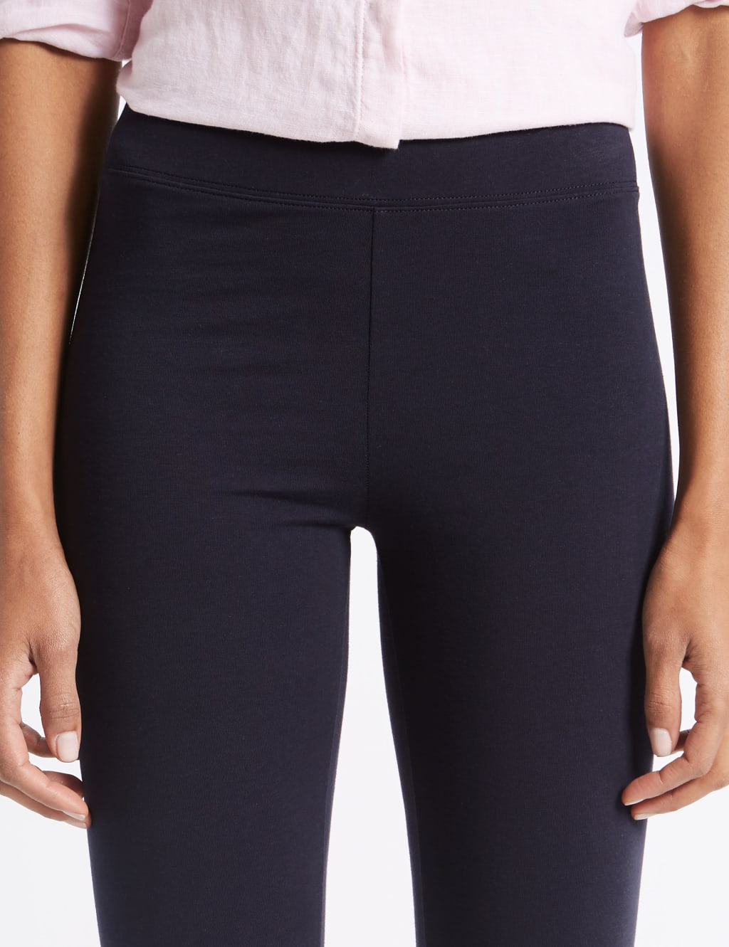 Cotton Rich Cropped Leggings M S Collection M S