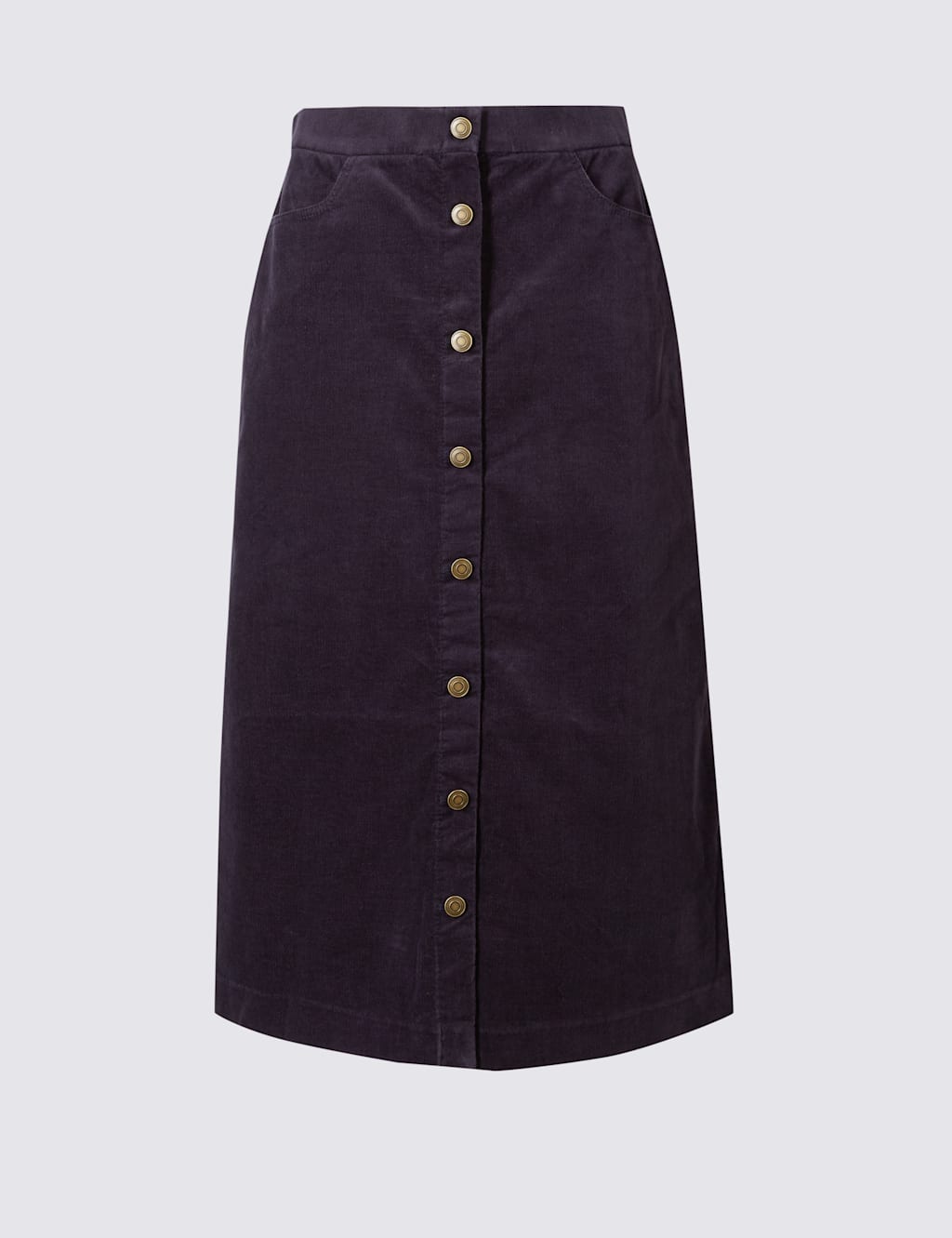 Cotton Rich A-Line Midi Skirt 2 of 2