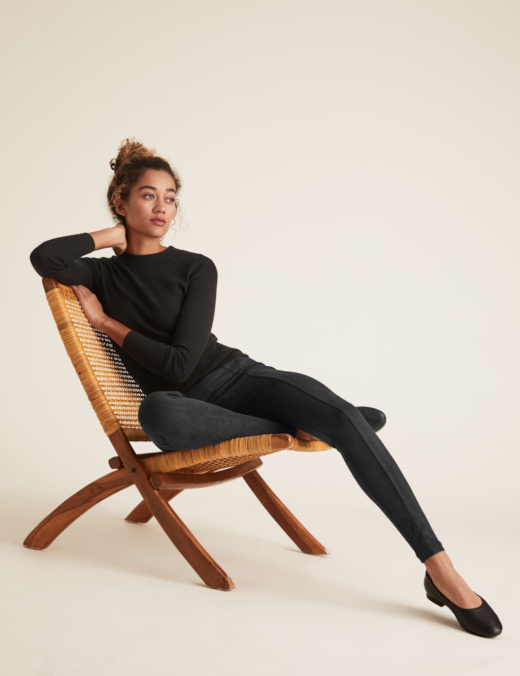 Suedette High Waisted Leggings 1 of 2