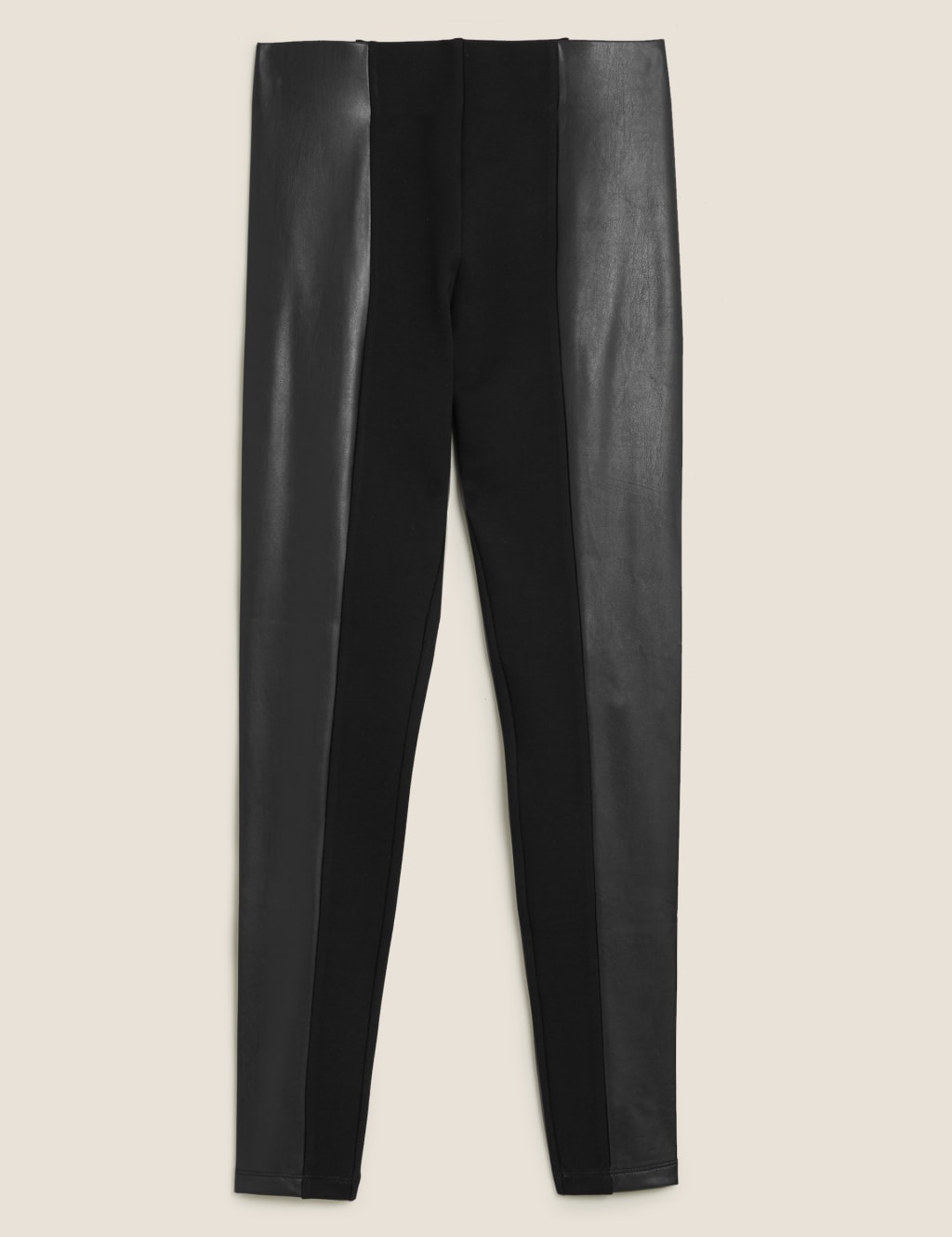 Faux Leather High Waisted Leggings 2 of 2