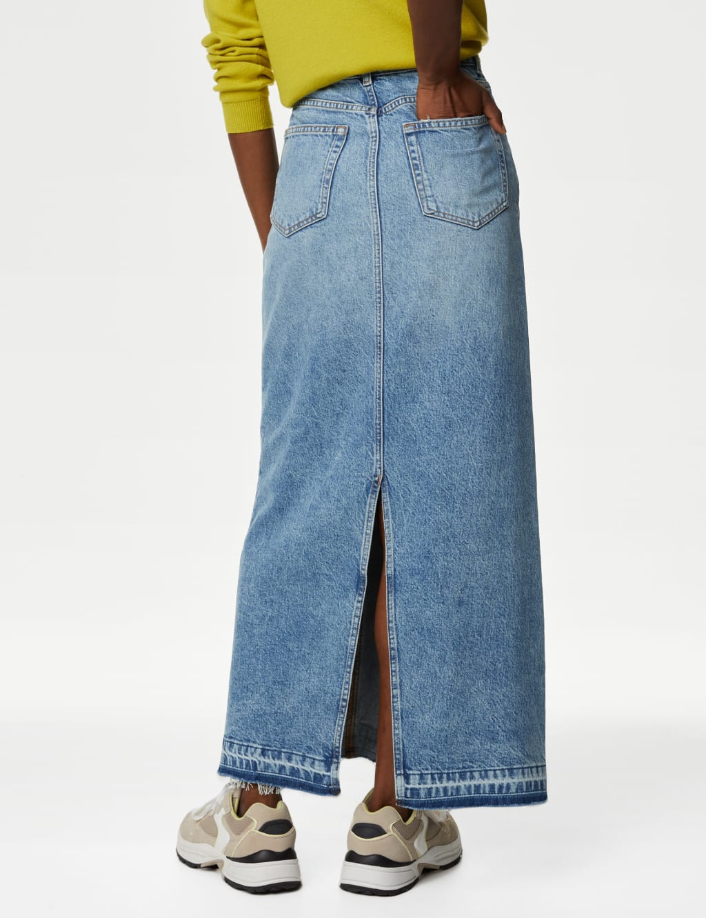 Denim Maxi Skirt 5 of 5
