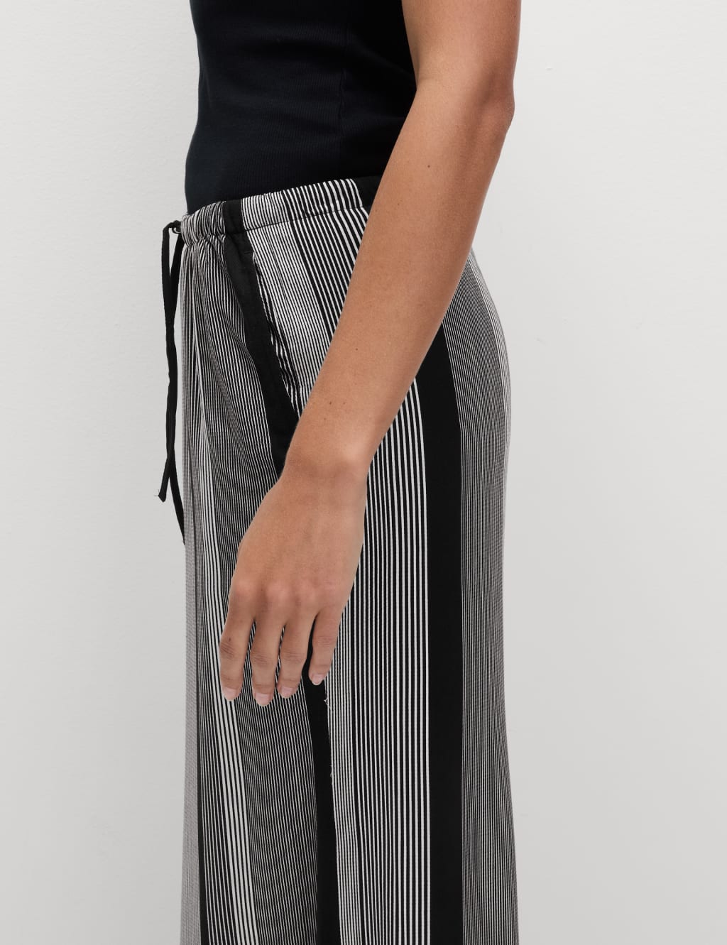 Twill Printed High Waisted Wide Leg Trousers 6 of 6