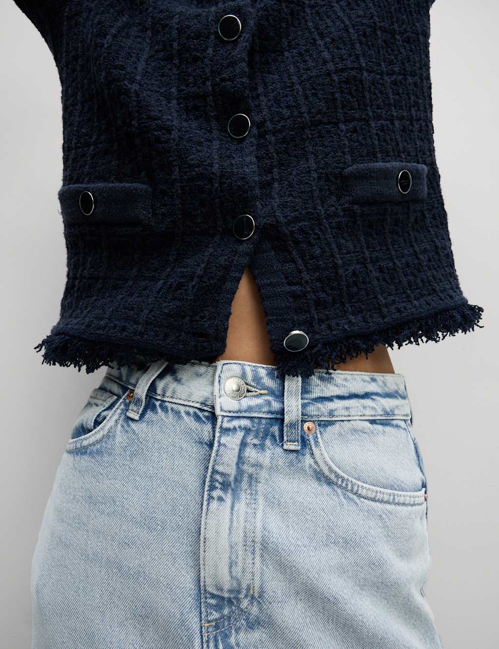 Denim Maxi A-Line Skirt 4 of 6