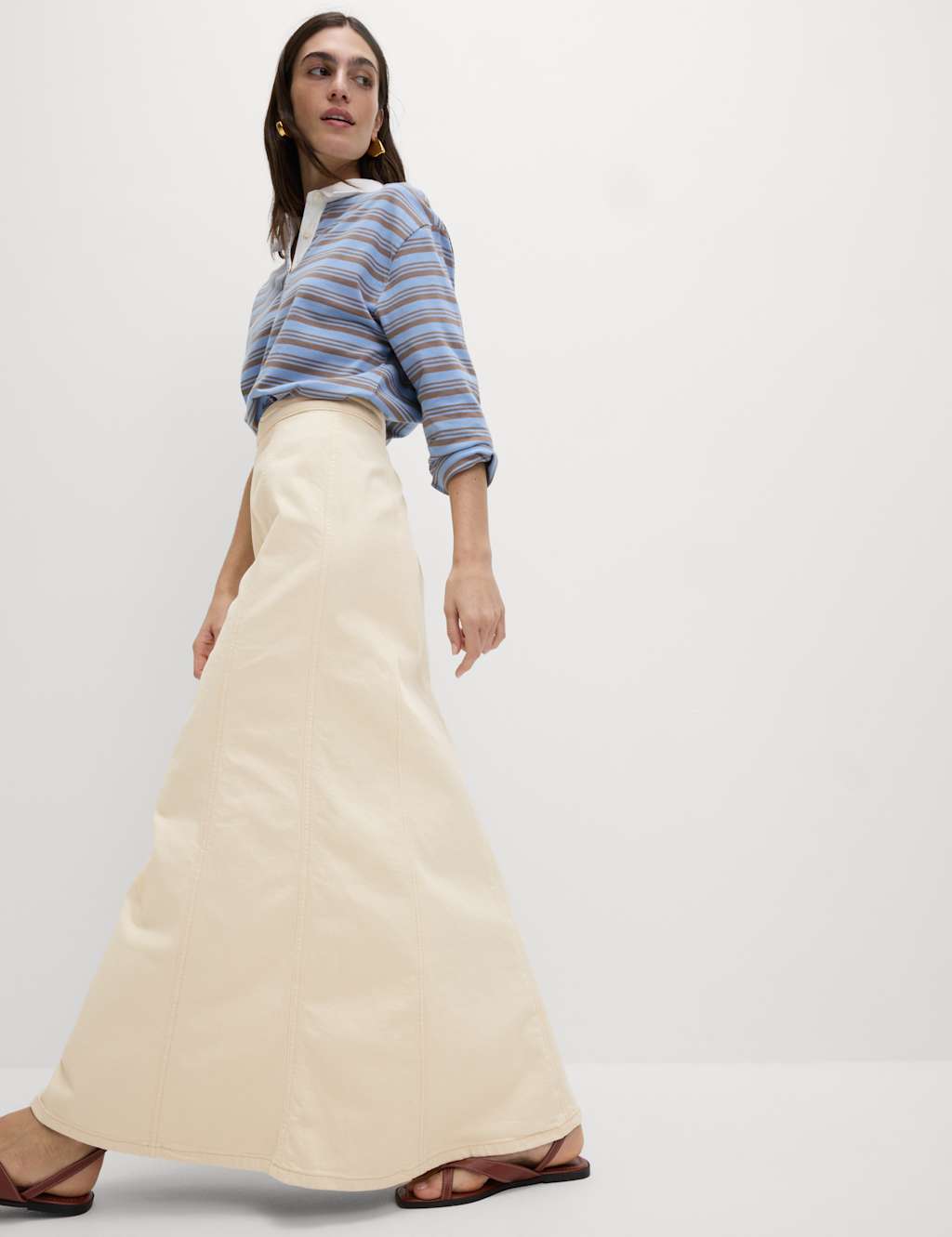 Denim Maxi Skirt 5 of 5