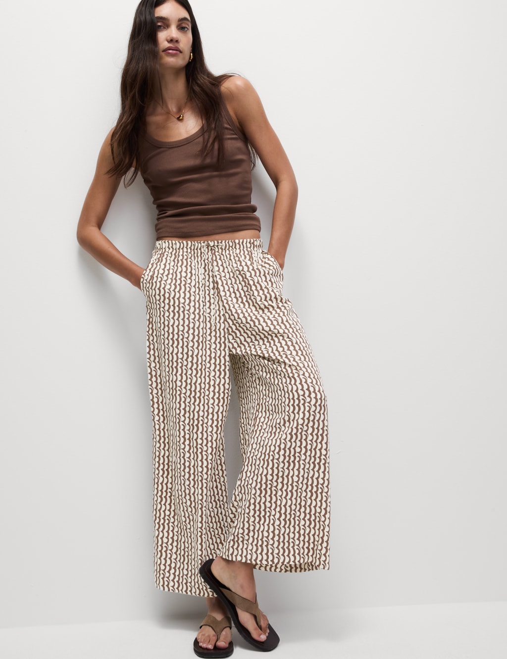Geometric Wide Leg Culottes 3 of 6