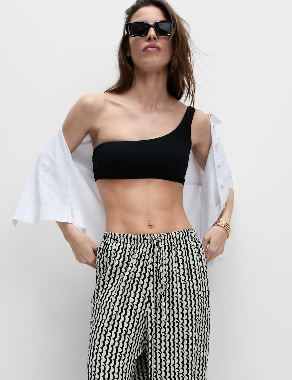 Geometric Wide Leg Culottes 4 of 5