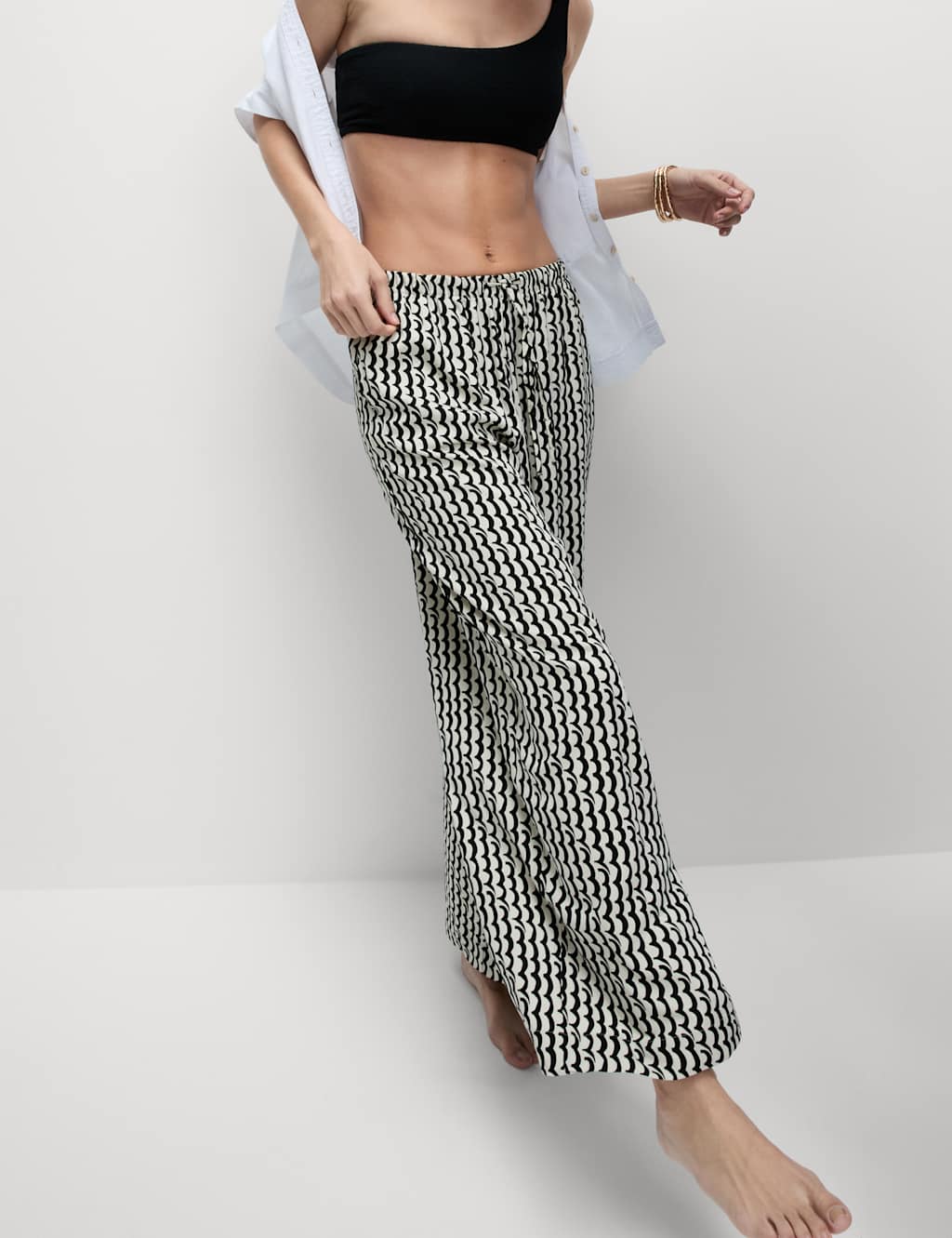 Geometric Wide Leg Culottes 5 of 5