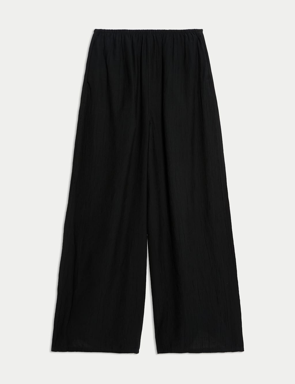 Crinkle Textured Wide Leg Culottes 2 of 5