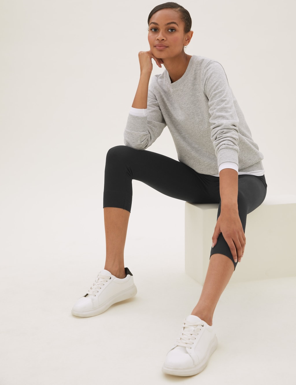 M&s ladies cropped leggings online
