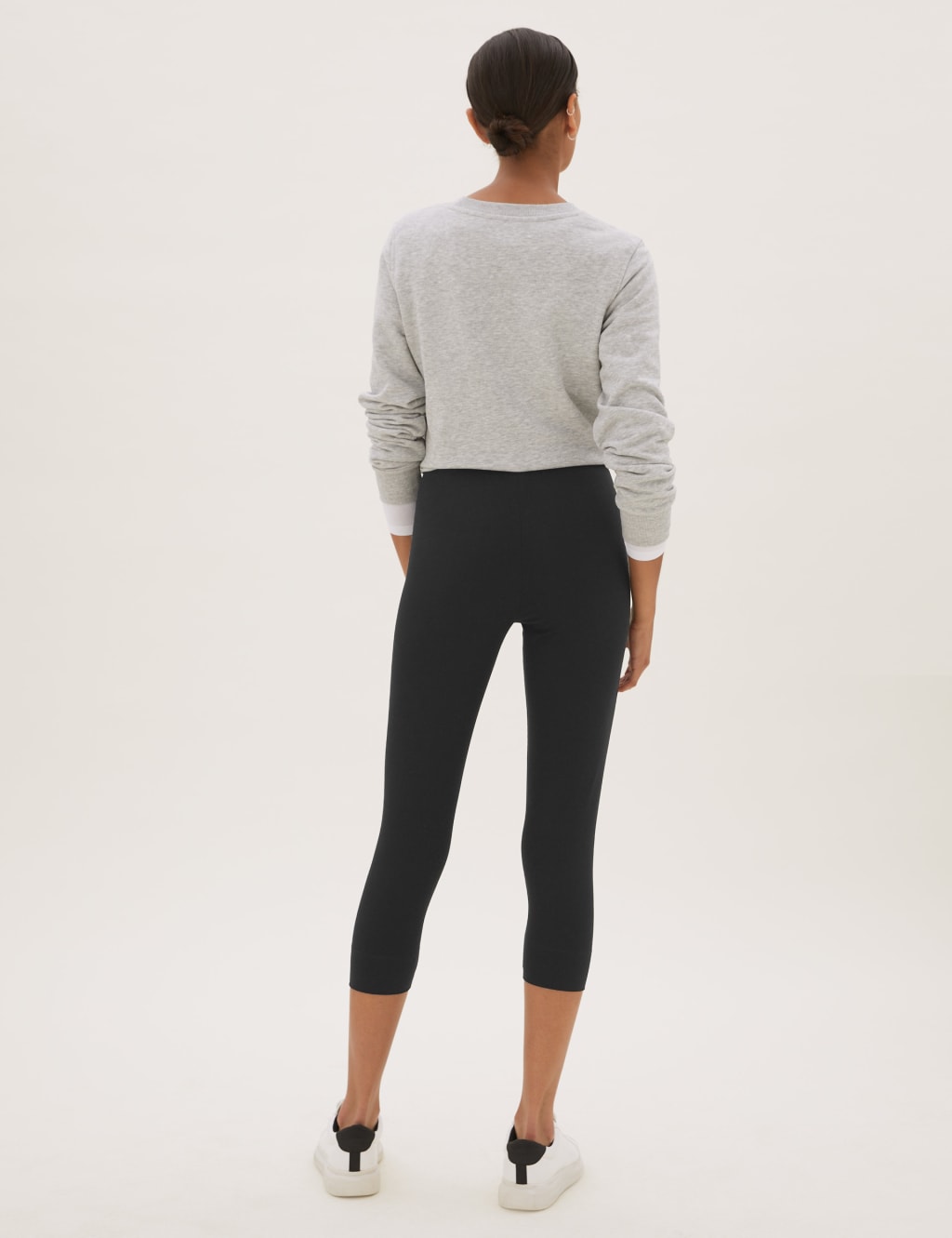 2 Pack High Waisted Cropped Leggings M S Collection M S