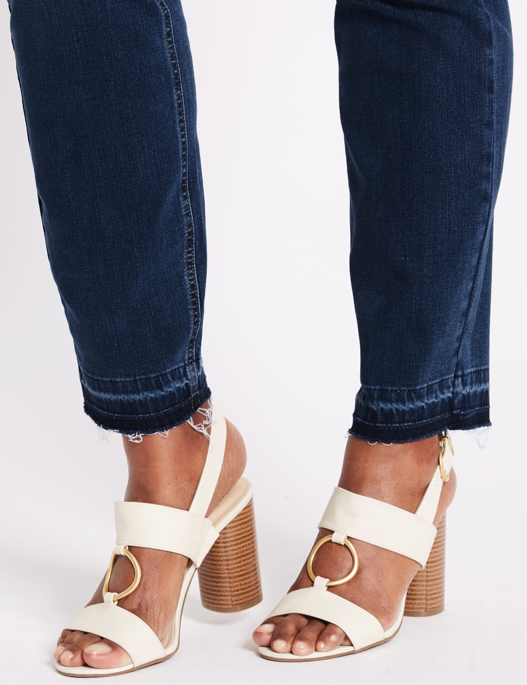 CURVE Drop Hem High Waist Skinny Leg Jeans 6 of 6