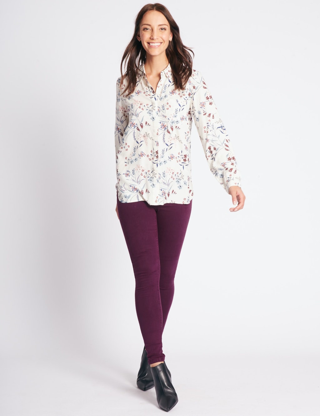Tencel™ Blend Mid Rise Super Skinny Jeans 1 of 6